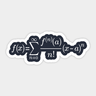 Taylor Series Math And Calculus Sticker